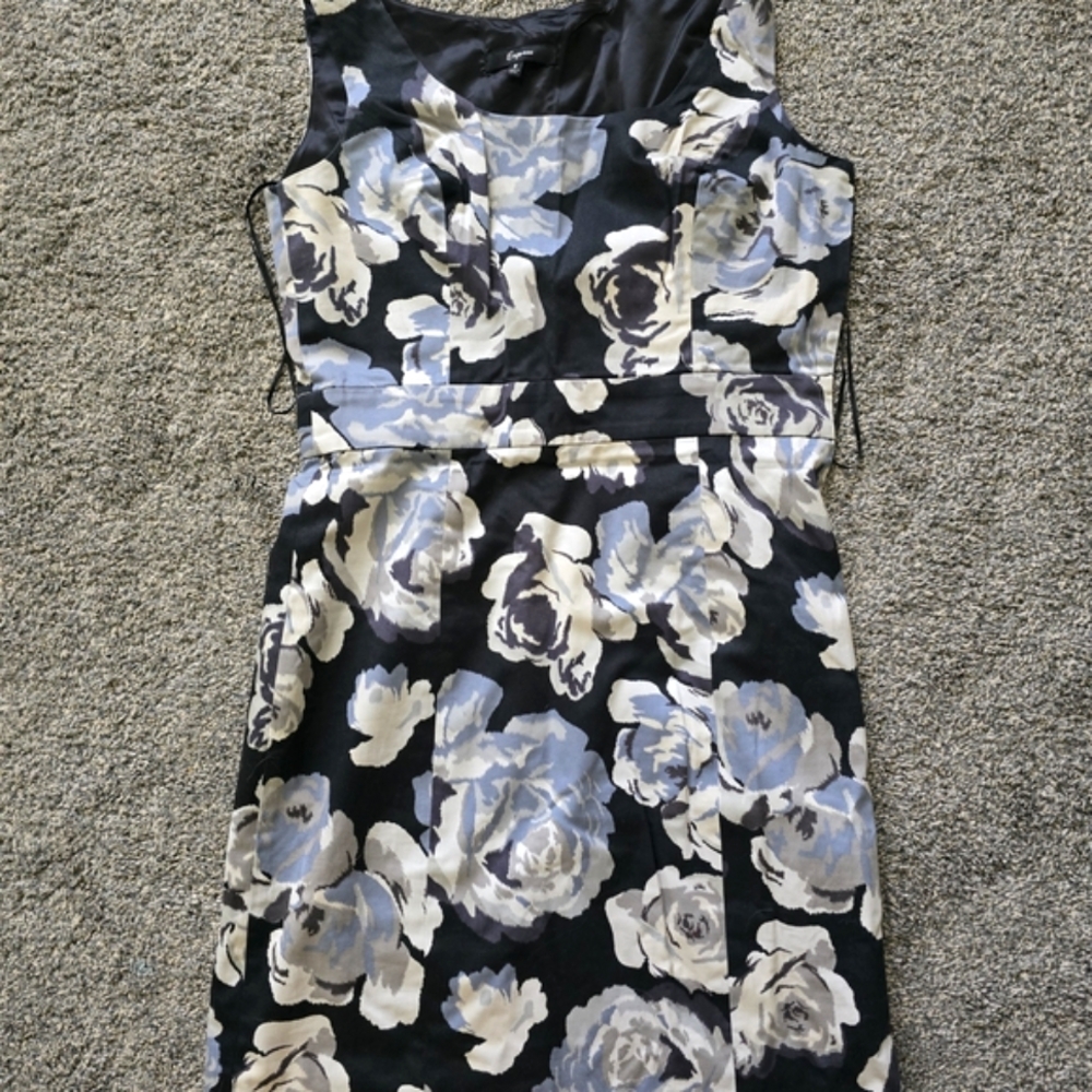 Express Black and Gray Maxi Dress